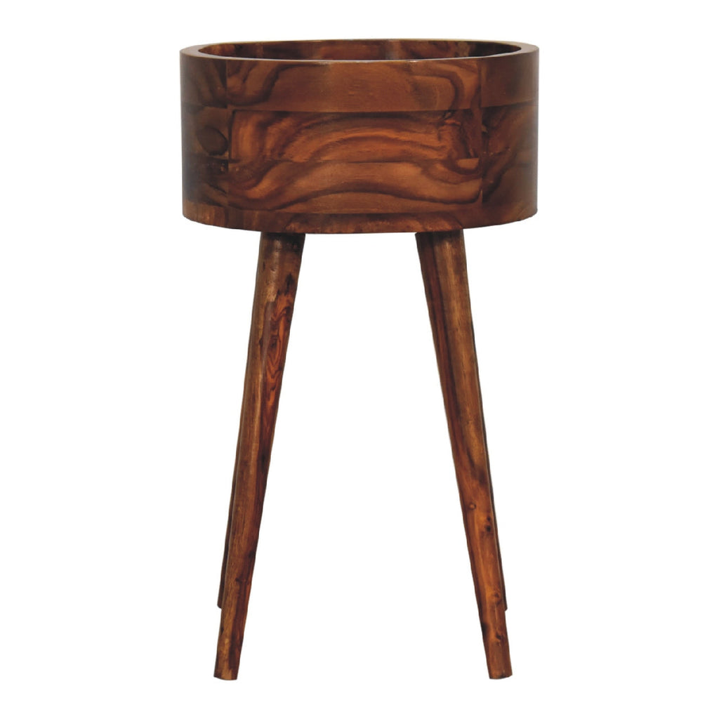 Alina 1 Drawer Honey Bedside