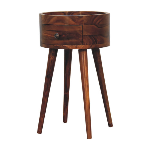 Alina 1 Drawer Honey Bedside