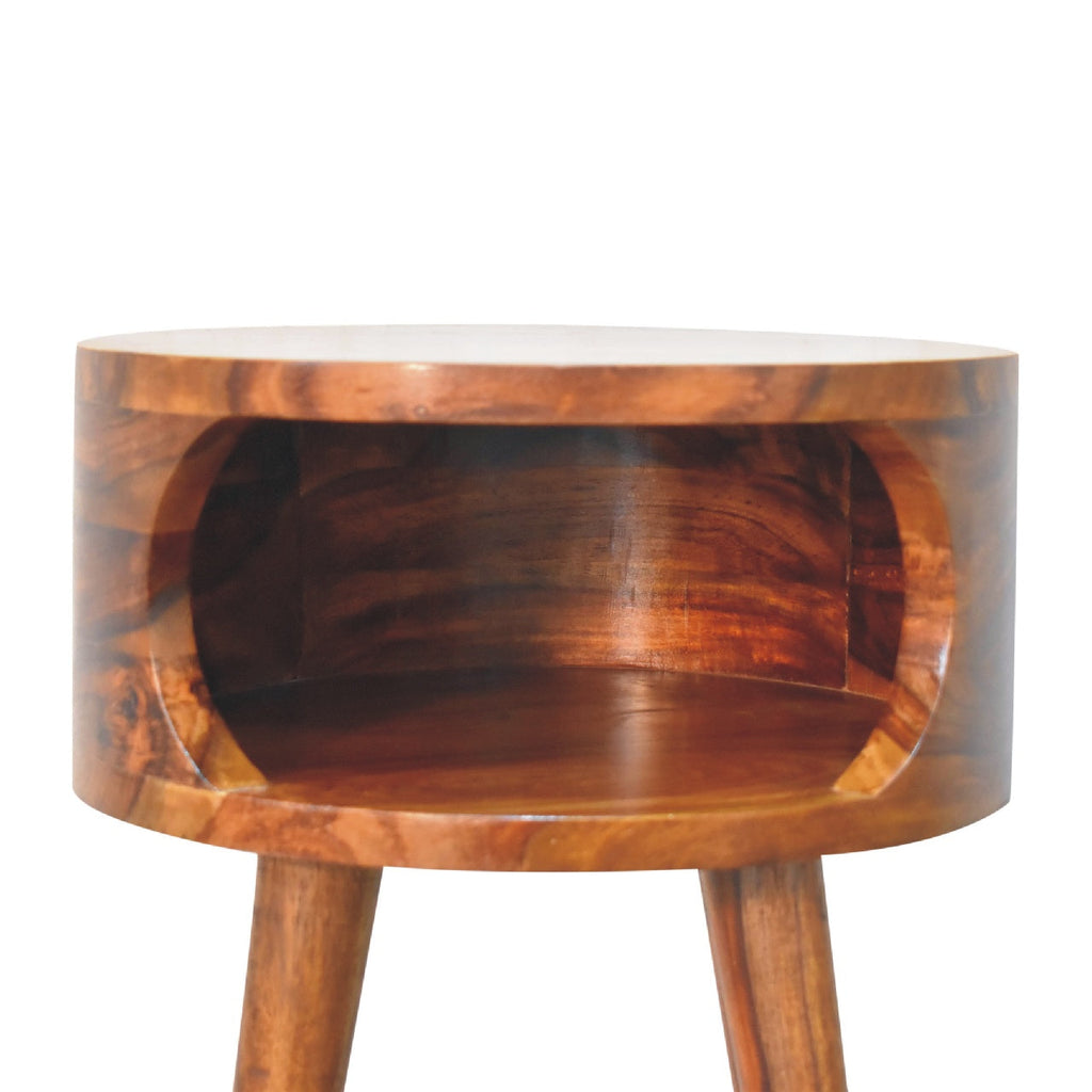 Alina Honey Finish Bedside Table