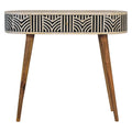 Edessa Console Table, Bone Inlay
