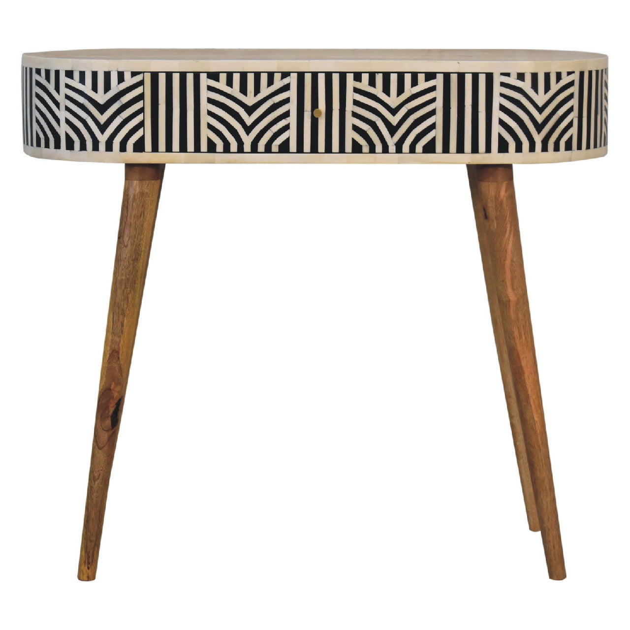 Edessa Console Table, Bone Inlay