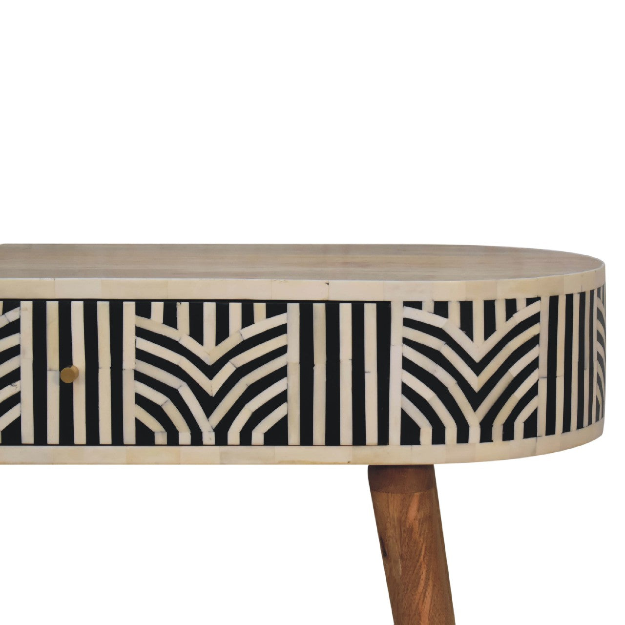 Edessa Console Table, Bone Inlay