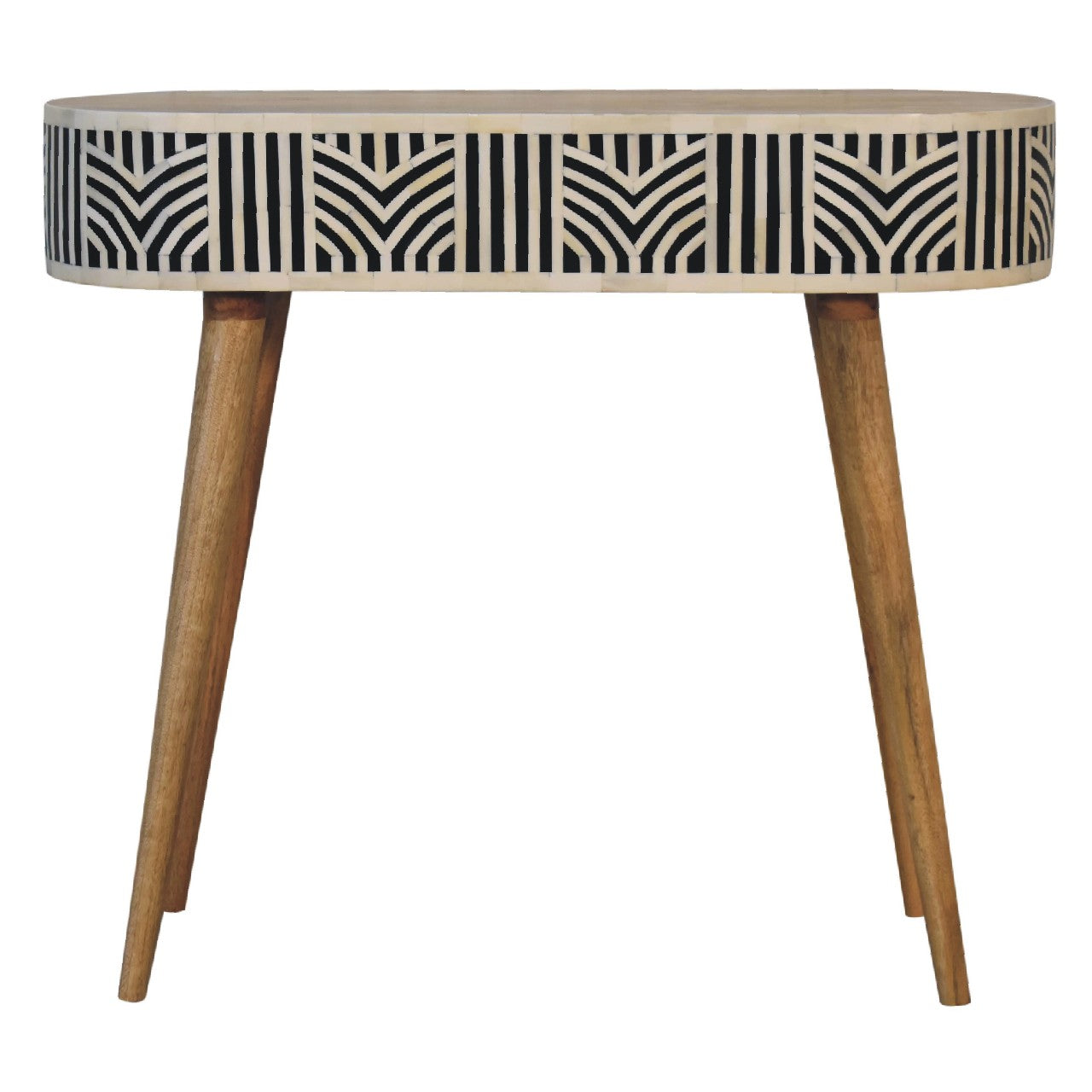Edessa Console Table, Bone Inlay