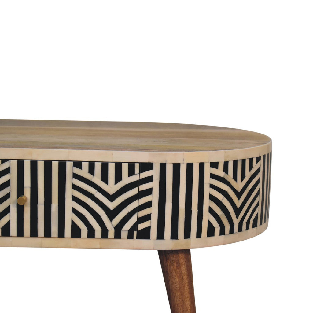 Edessa Coffee Table, Bone Inlay