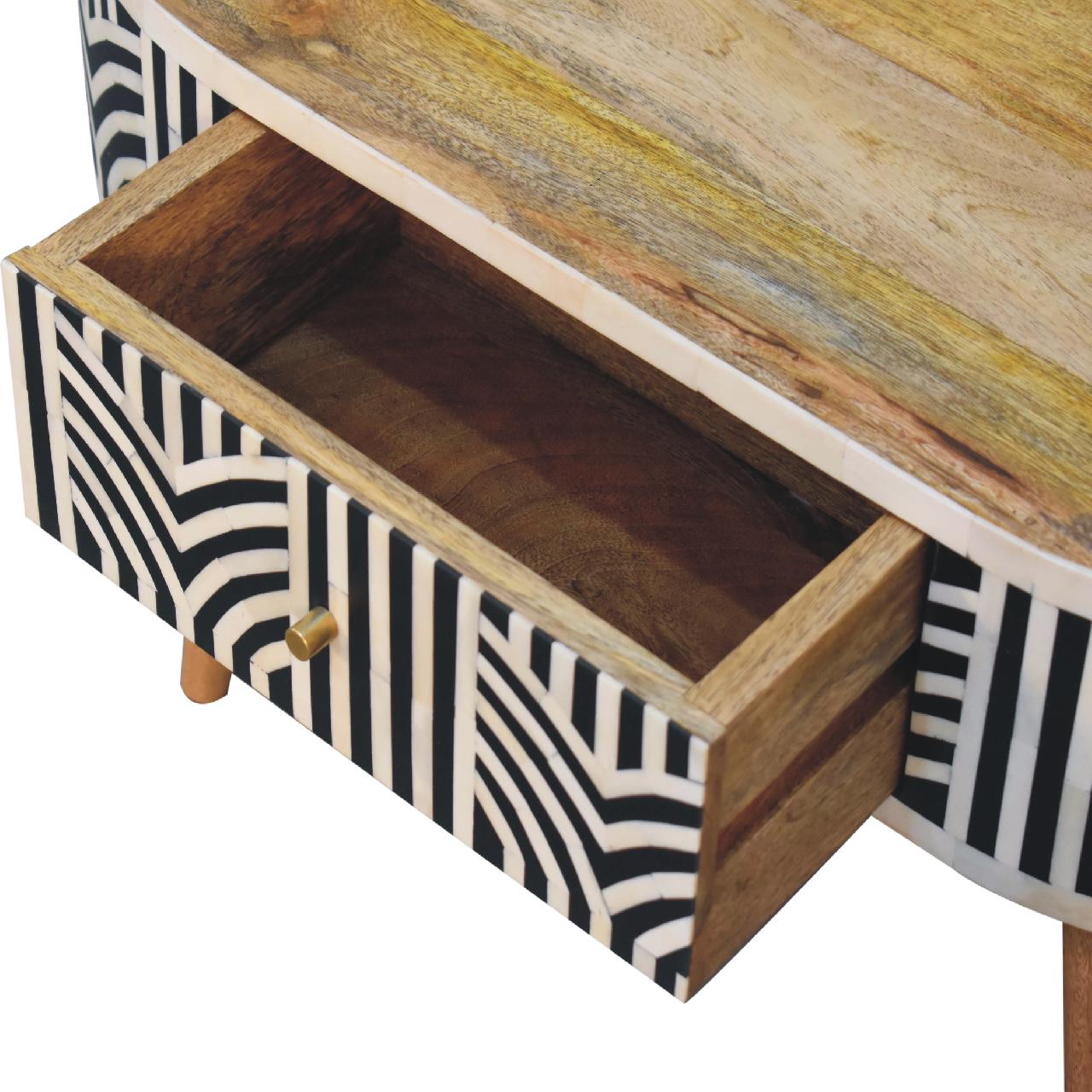Edessa Coffee Table, Bone Inlay