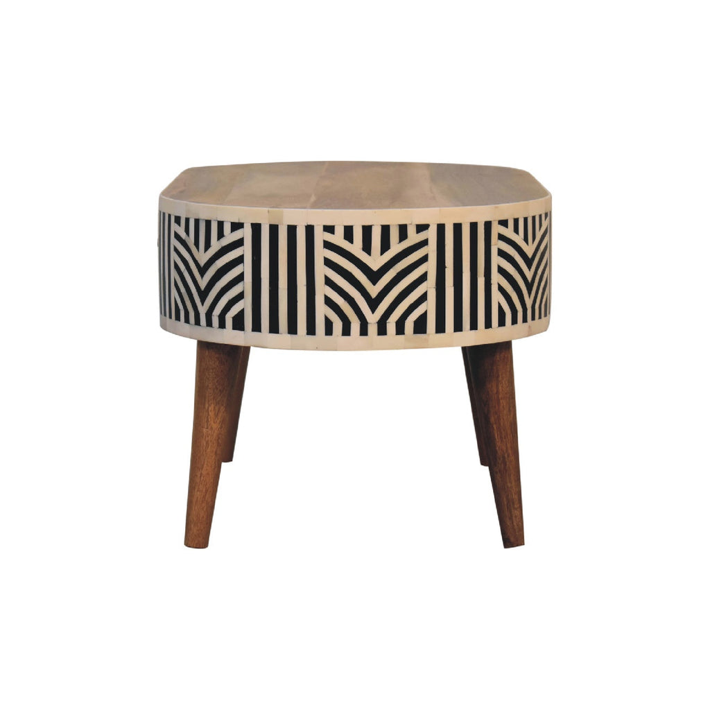 Edessa Coffee Table, Bone Inlay