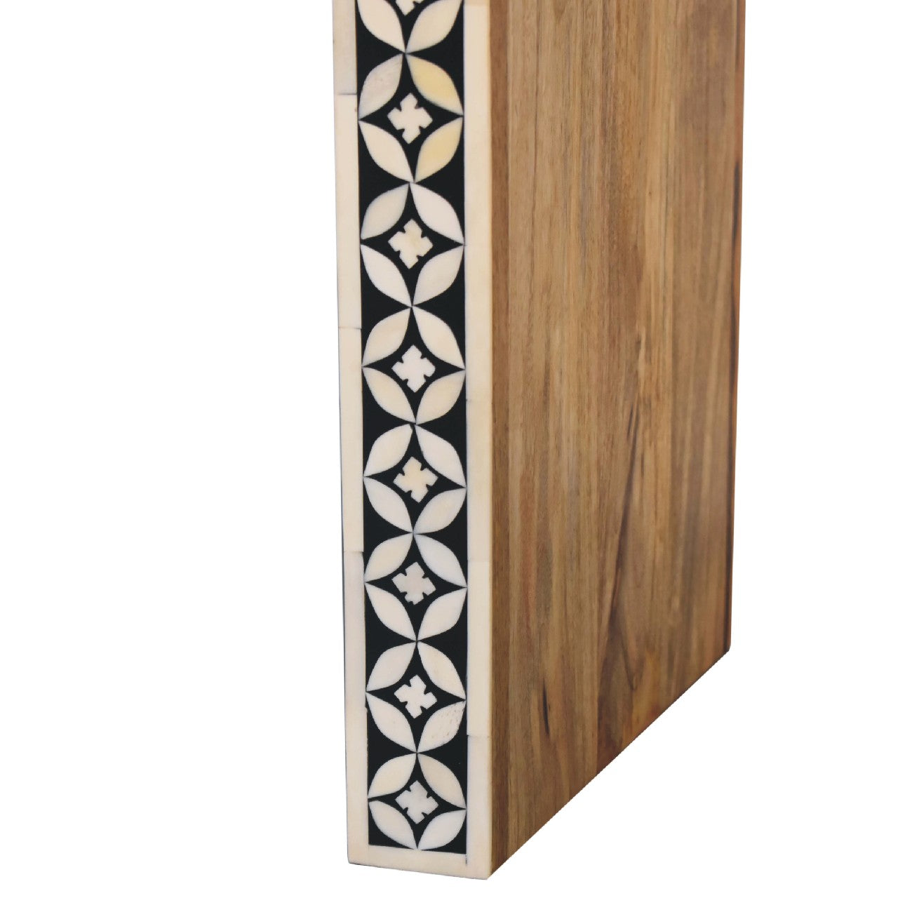 Edessa End Table, Bone Inlay