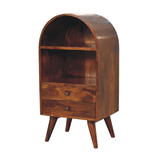 Arch Display Cabinet, Chestnut