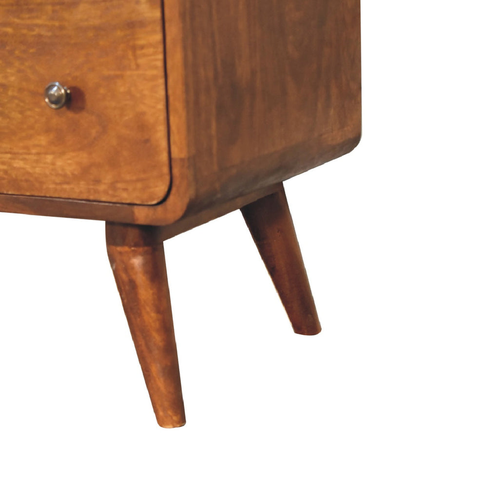 Arto 6 Drawer Chest, Chestnut Finish