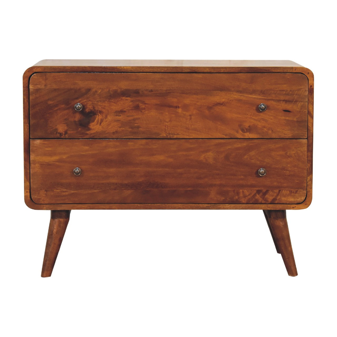 Arto, 2 Drawer Chest, Chestnut