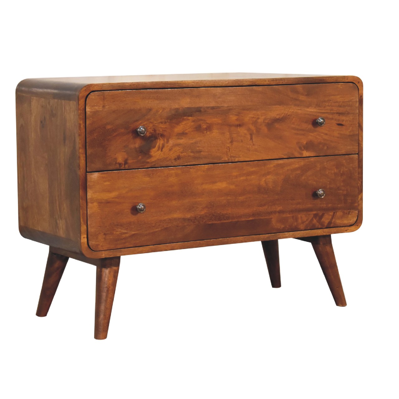 Arto, 2 Drawer Chest, Chestnut