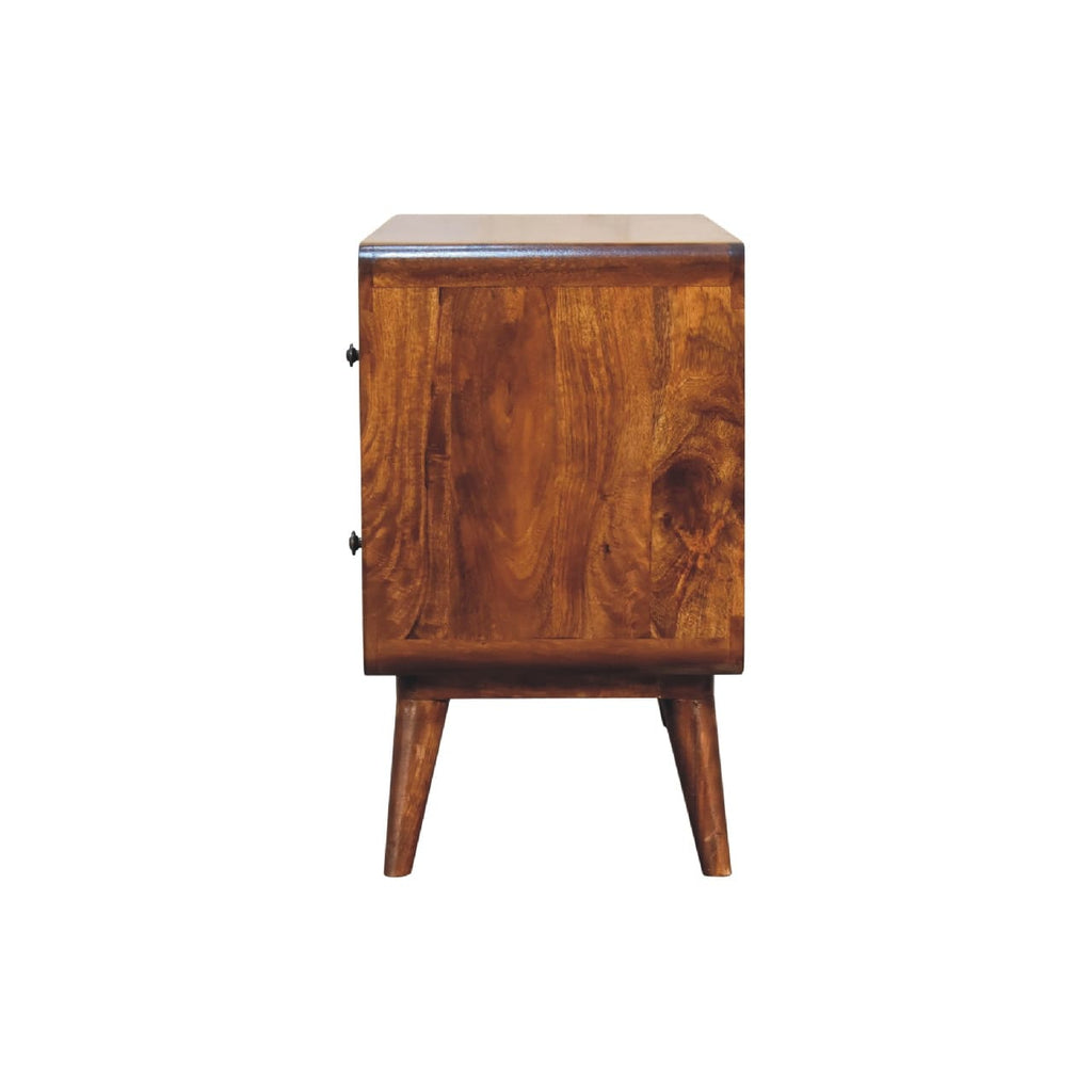Arto, 2 Drawer Chest, Chestnut