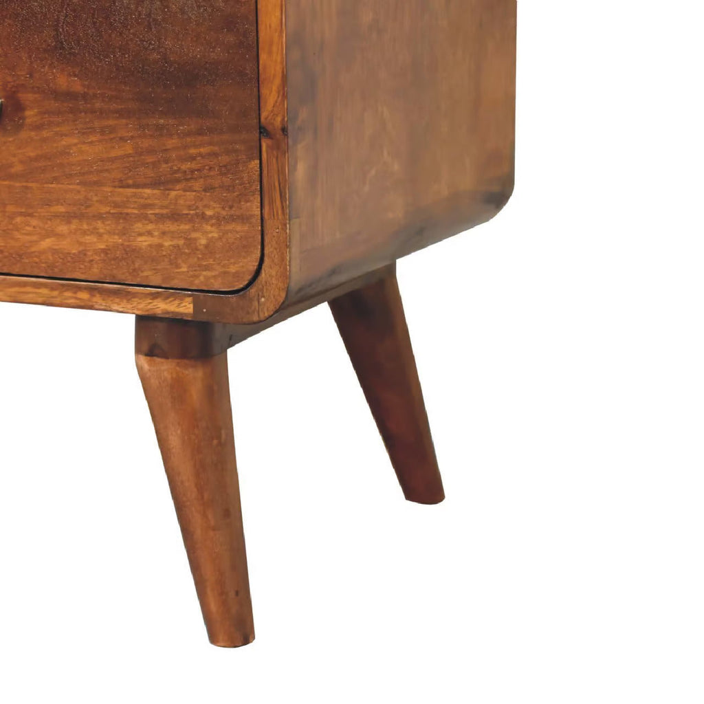 Arto,5 Drawer Chest, Chestnut
