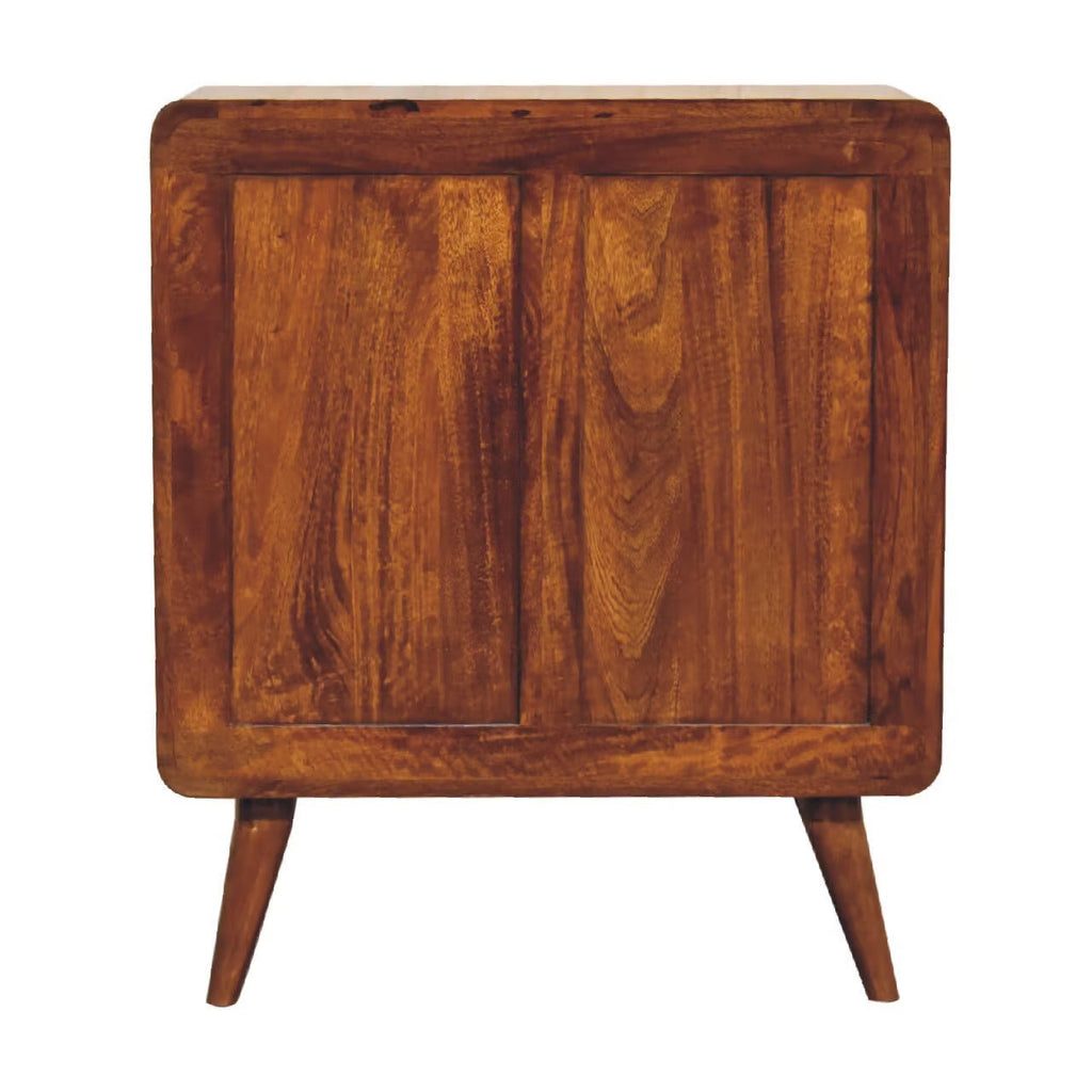 Arto,5 Drawer Chest, Chestnut