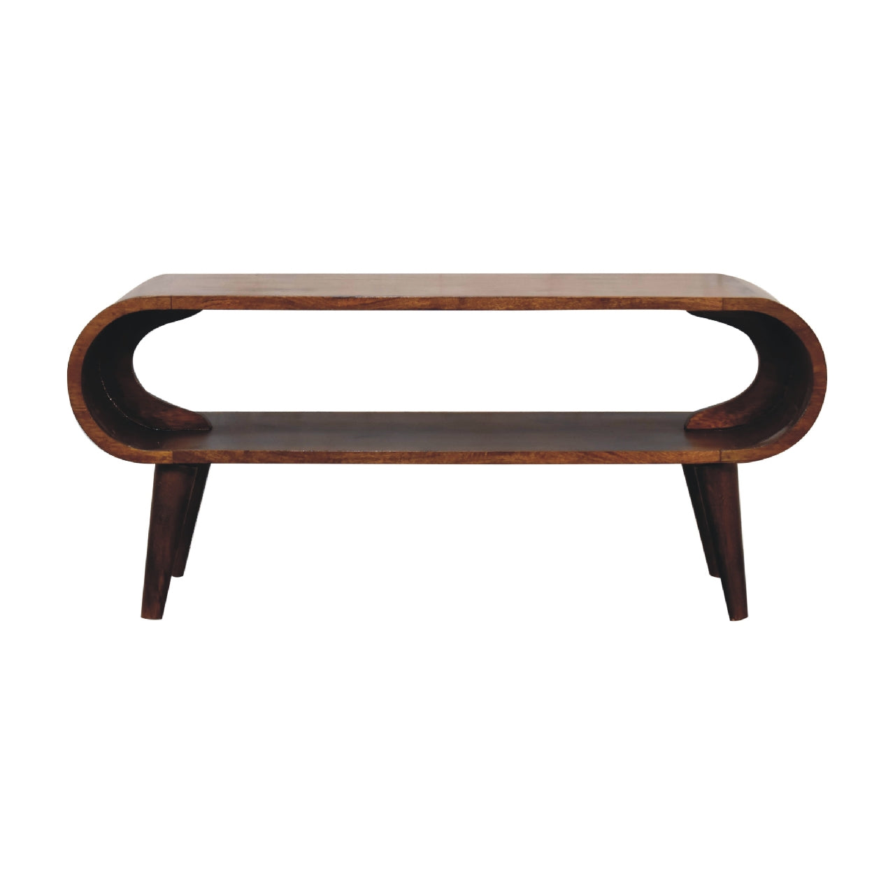 Amaya Nordic Coffee Table, Chestnut