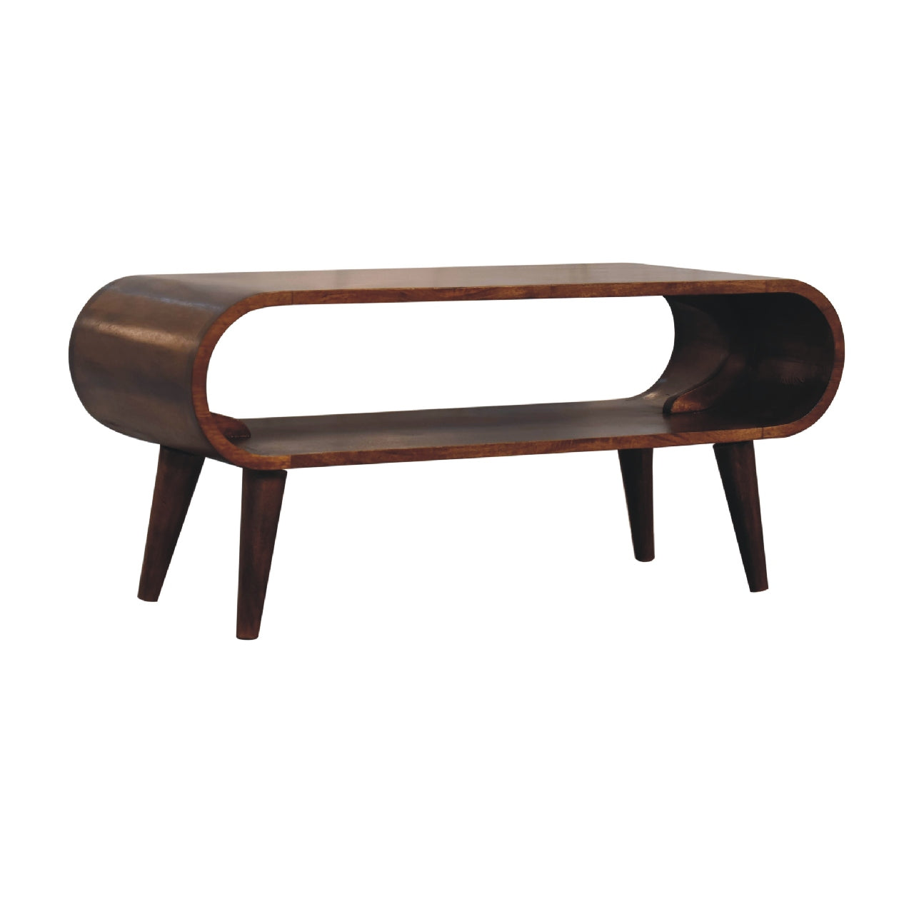 Amaya Nordic Coffee Table, Chestnut