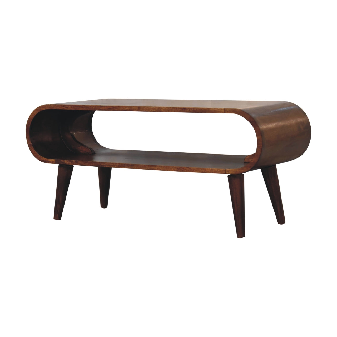 Amaya Nordic Coffee Table, Chestnut