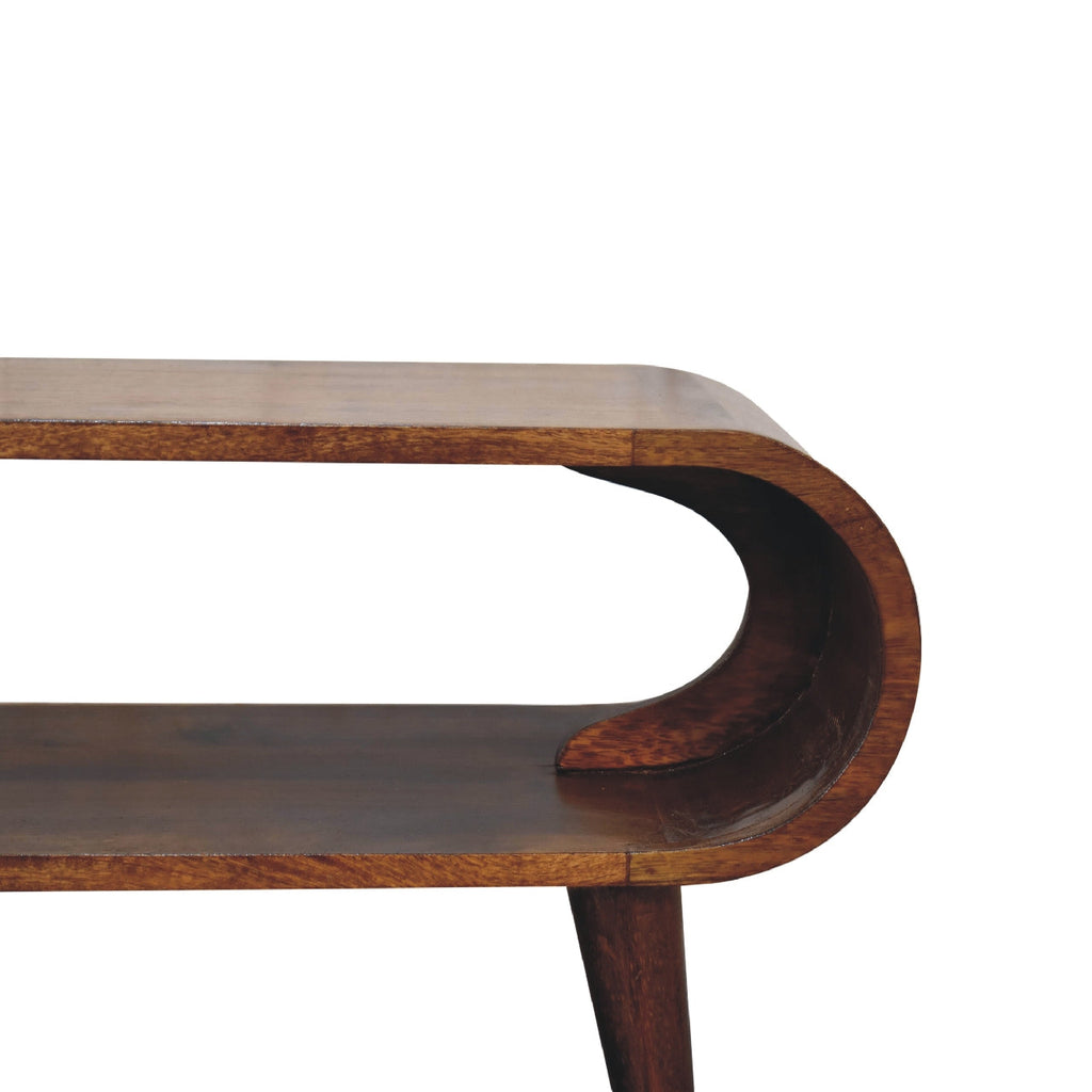 Amaya Nordic Coffee Table, Chestnut