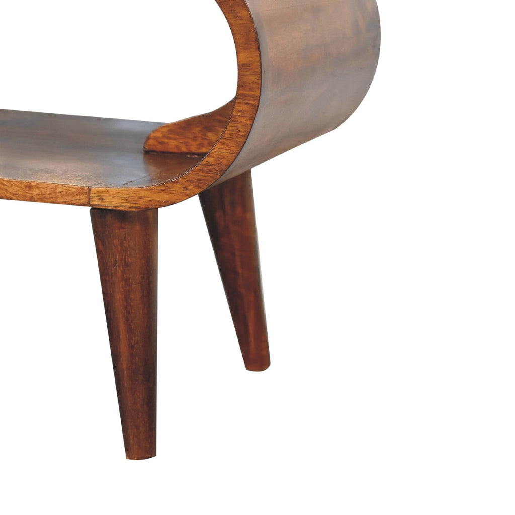 Amaya Nordic Coffee Table, Chestnut