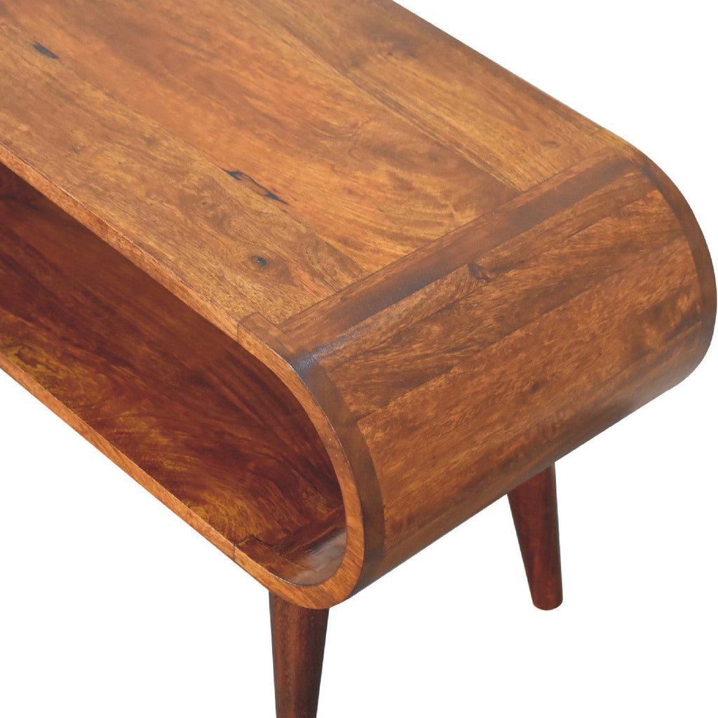 Amaya Nordic Coffee Table, Chestnut