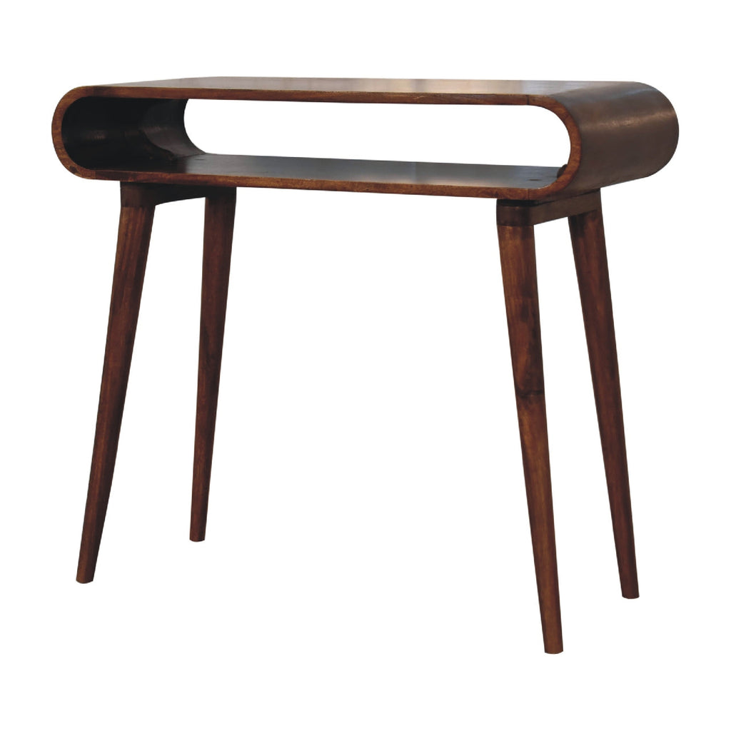 Amaya Console Table, Chestnut