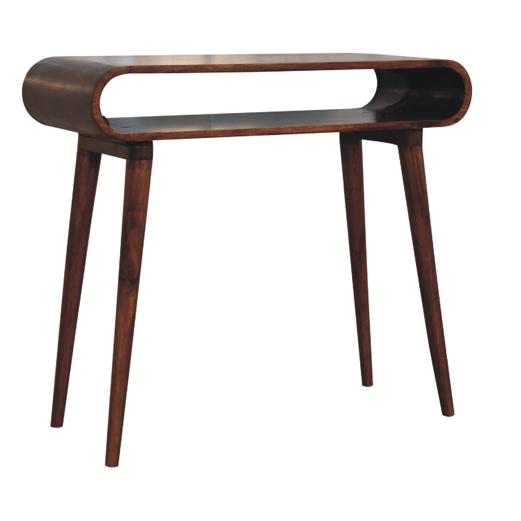 Amaya Console Table, Chestnut