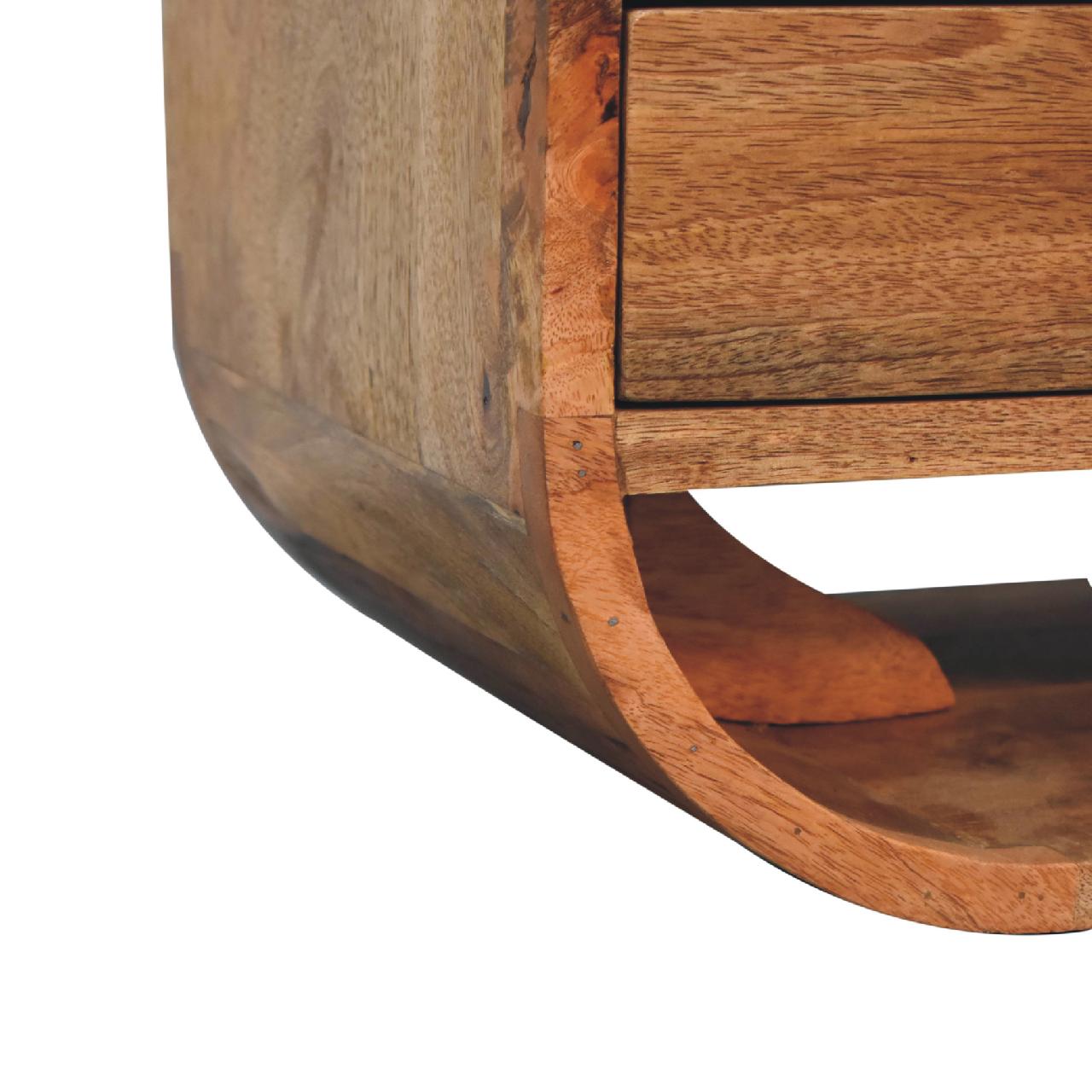 2 Drawer Curved TV Stand