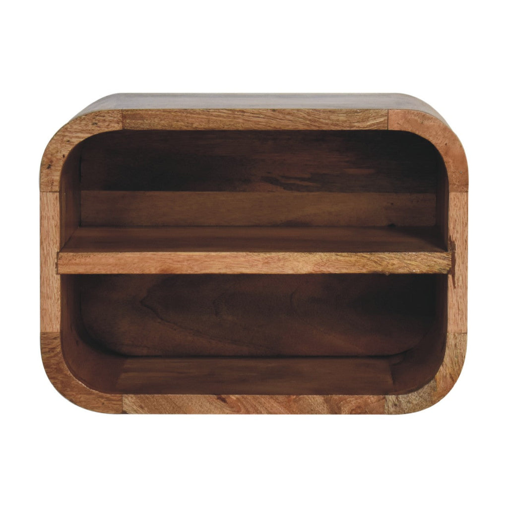 Arto Curved Floating Bedside Table