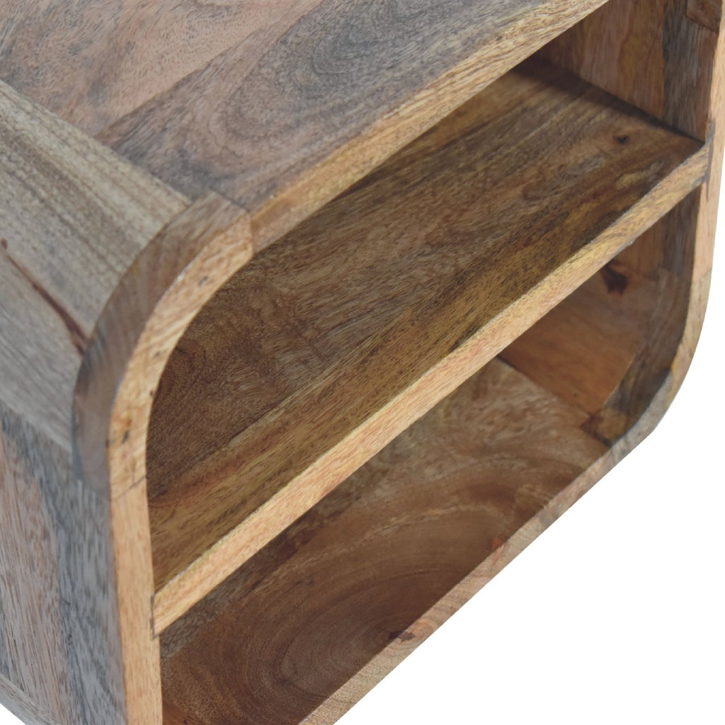 Arto Curved Floating Bedside Table