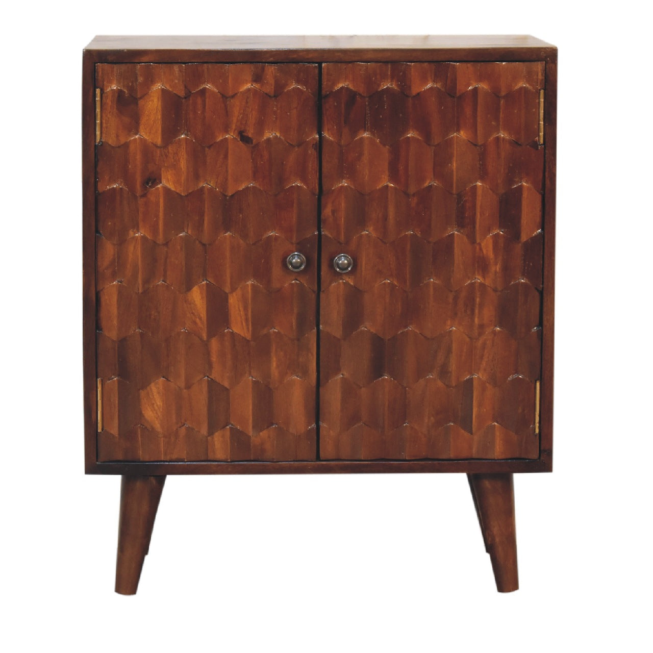 Pineapple Carved Cabinet, Chestnut