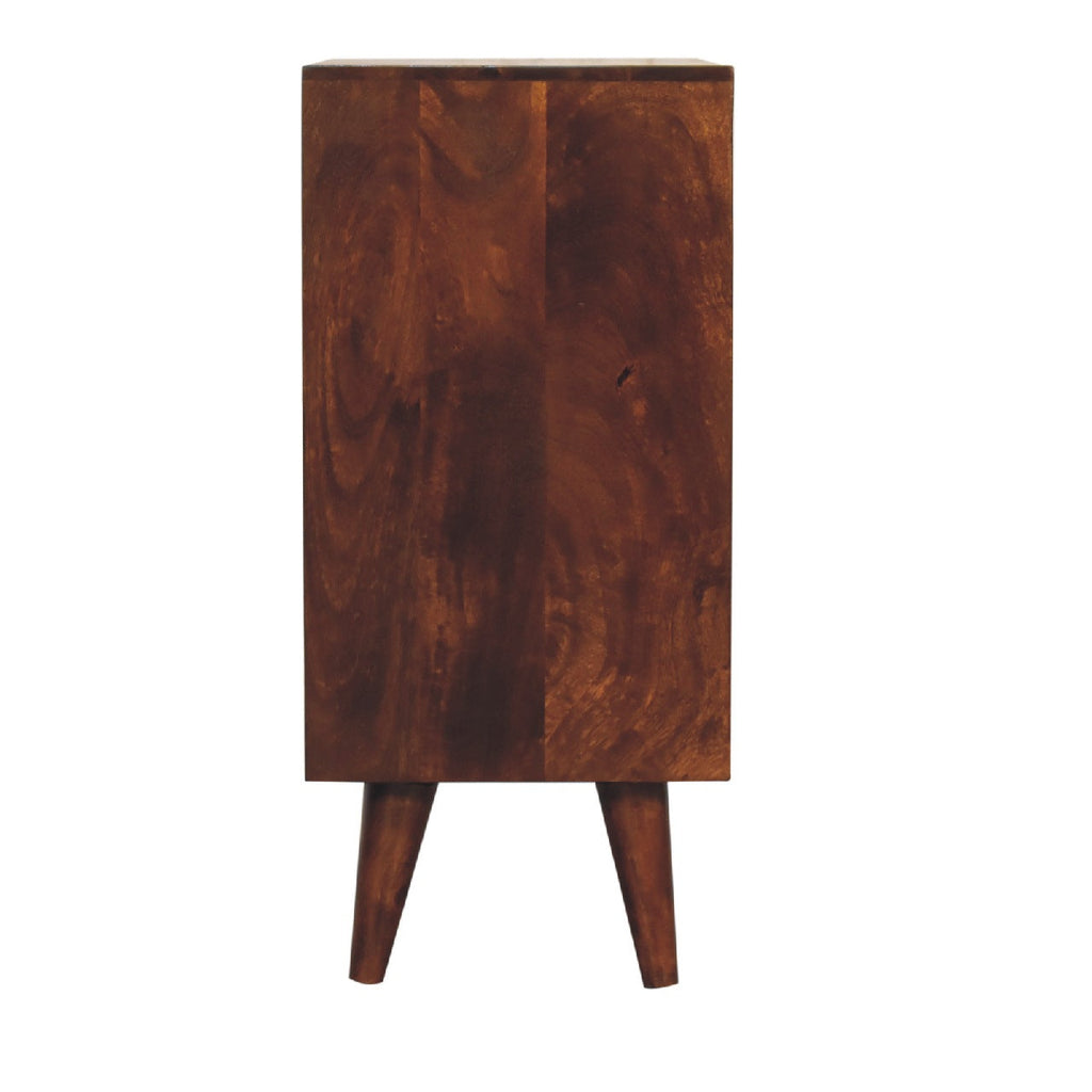 Pineapple Carved Cabinet, Chestnut