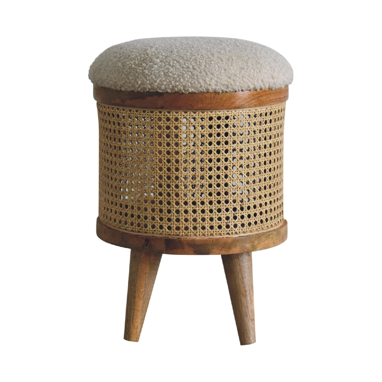 Larissa Lid-Up Boucle Stool