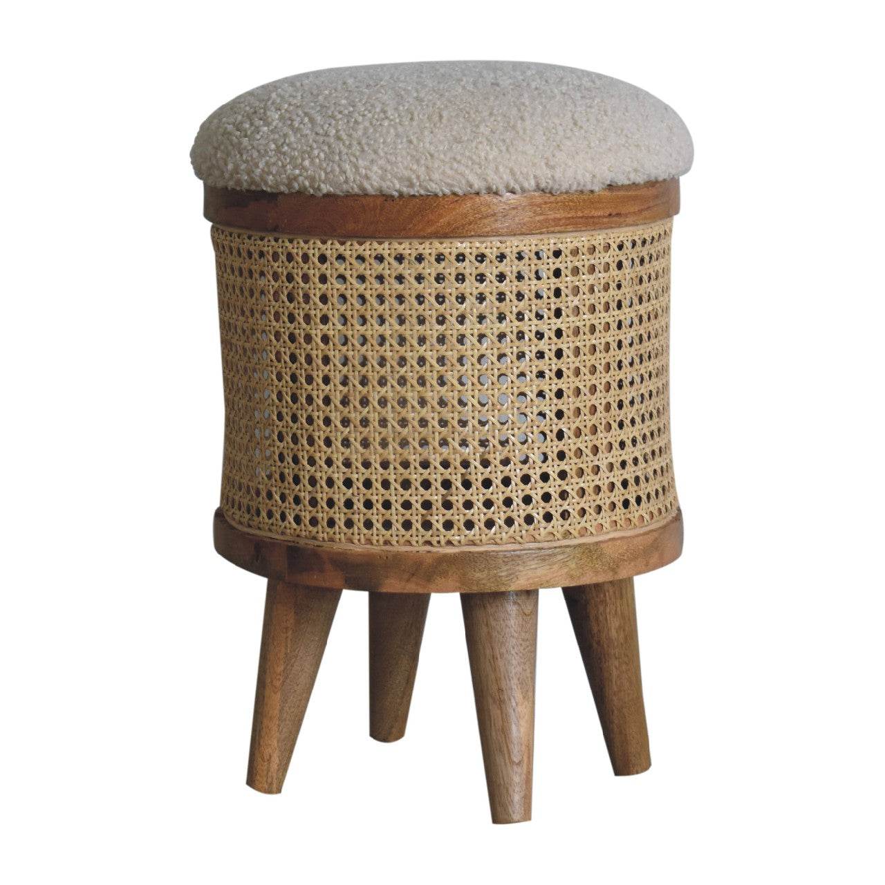 Larissa Lid-Up Boucle Stool