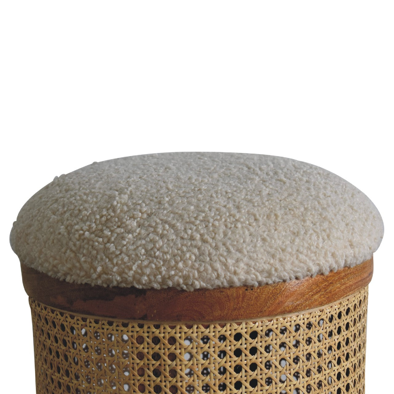 Larissa Lid-Up Boucle Stool