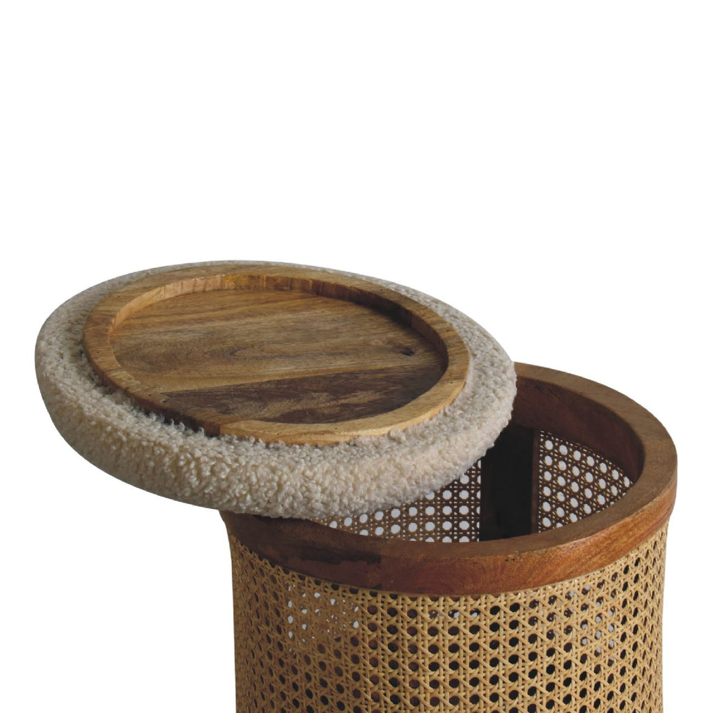 Larissa Lid-Up Boucle Stool