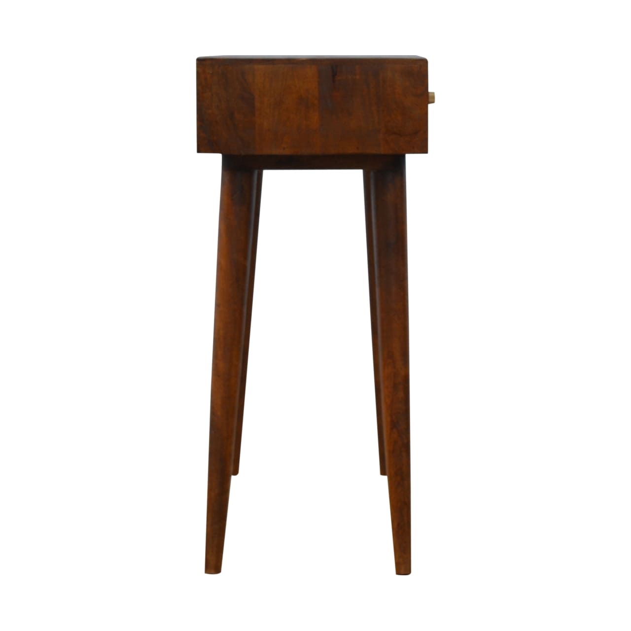 Algot Console Table, Brass Inlay