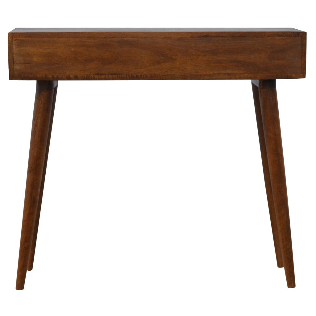 Algot Console Table, Brass Inlay