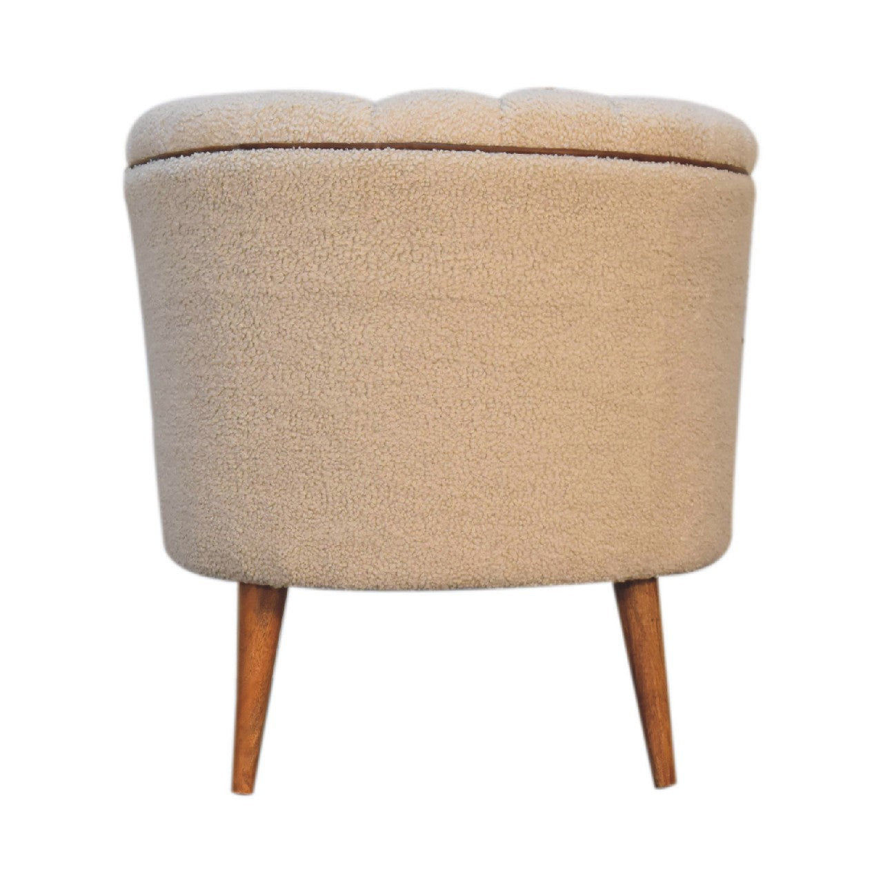 Buffalo Leather Boucle Armchair