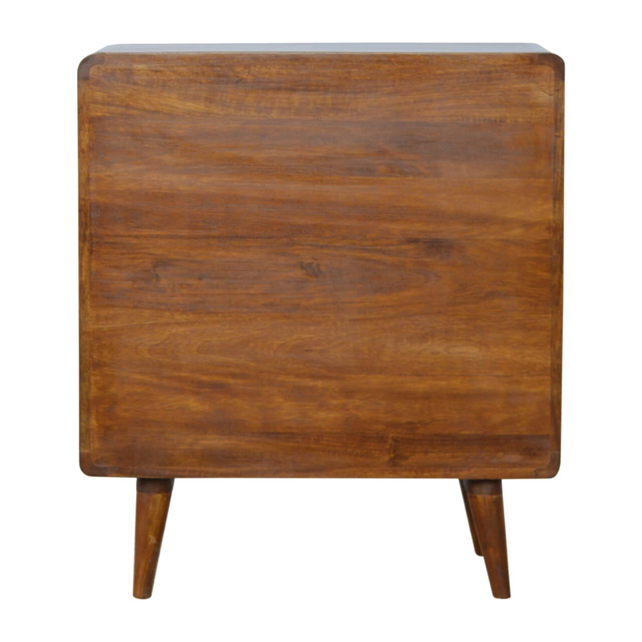 Curved 3 Drawer Chest, Chestnut