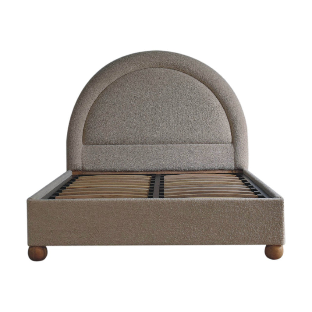Boucle Double Bed