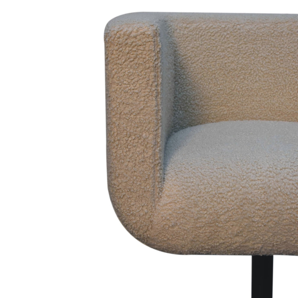 Boucle Swivel Chair