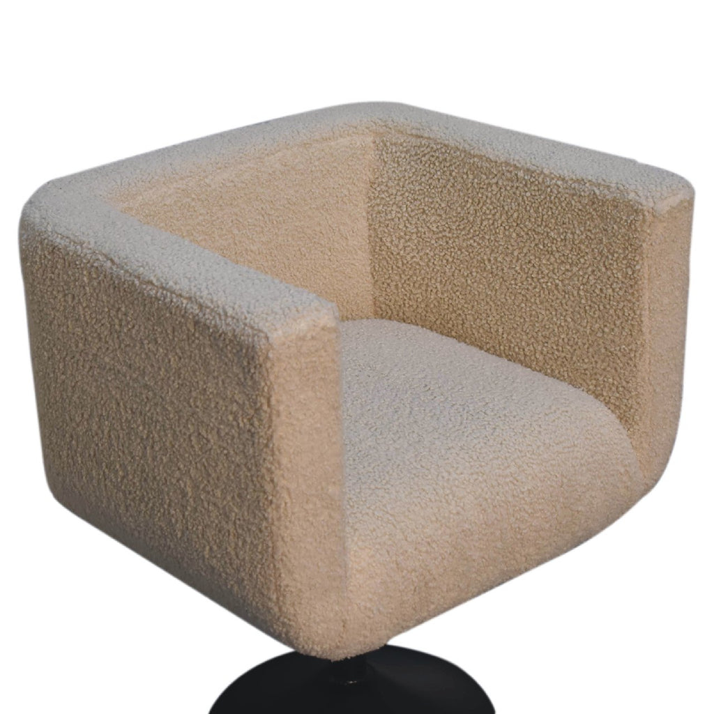 Boucle Swivel Chair