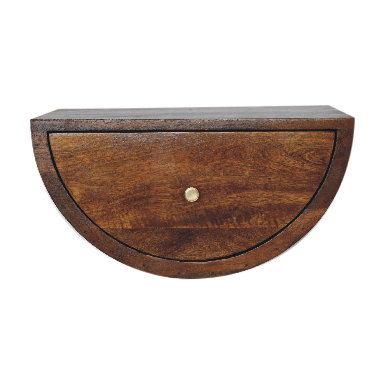 Lunar Wall Mounted Bedside, Chestnut