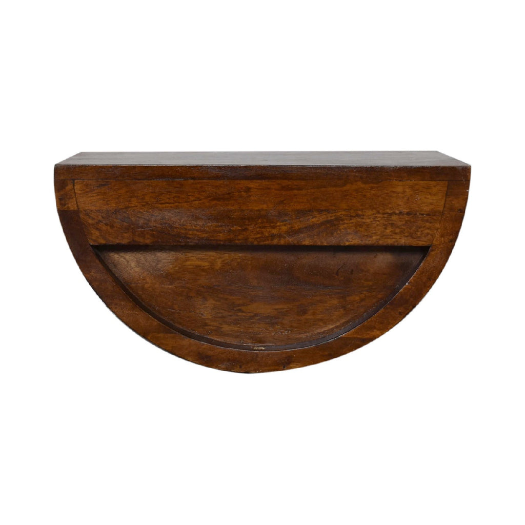 Lunar Wall Mounted Bedside, Chestnut