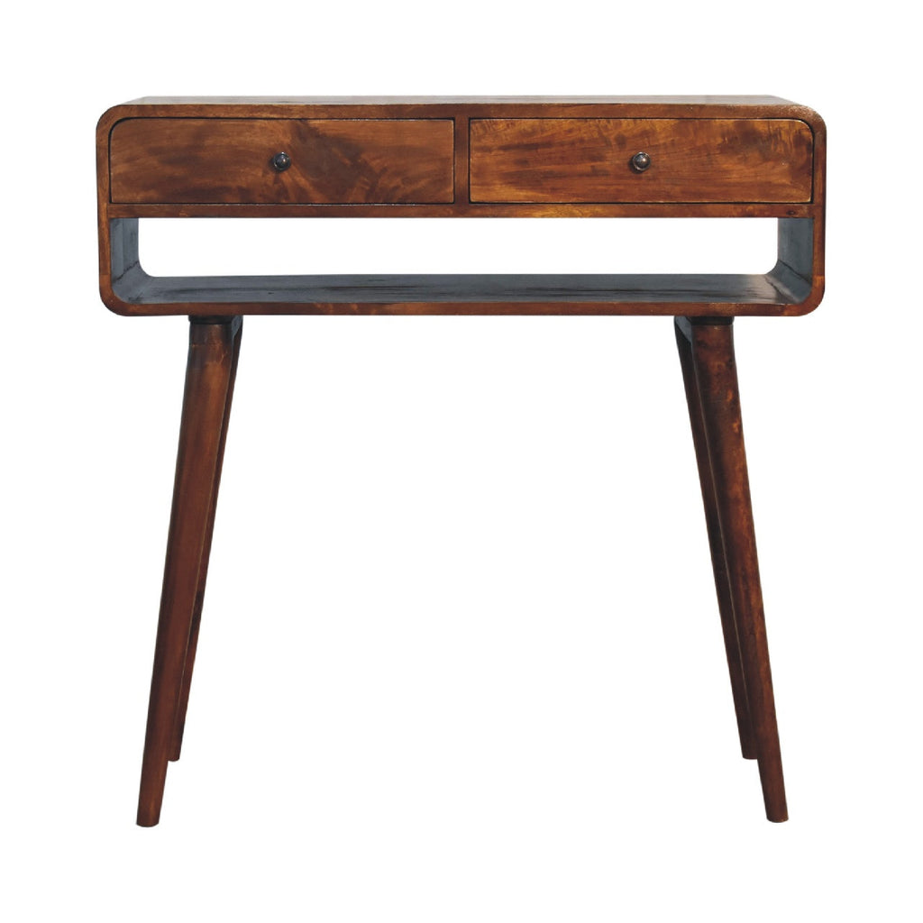 Adonis Console Table, Chestnut