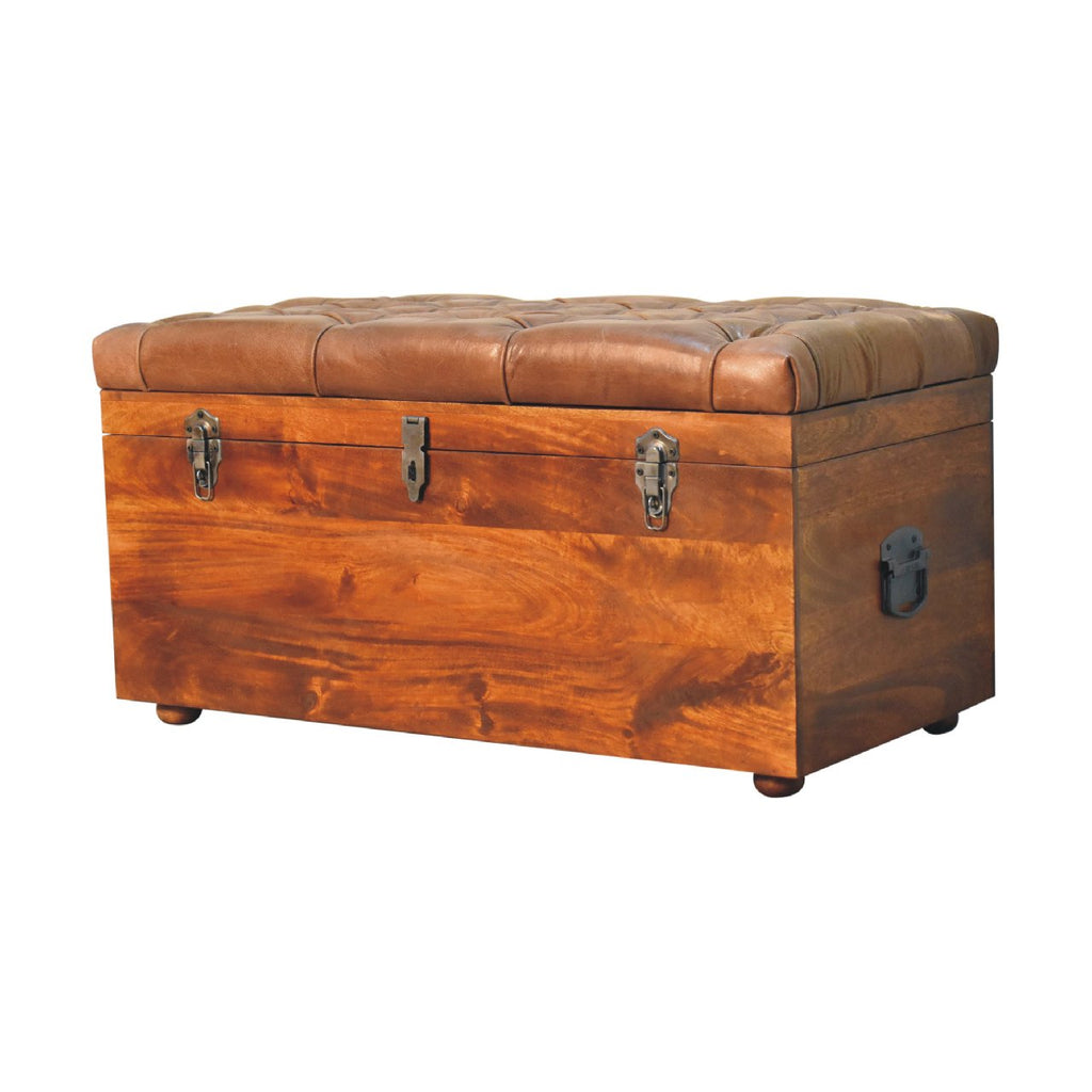 Buffalo Hide Storage Box