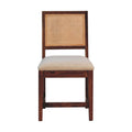 Rattan Boucle Dining Chair