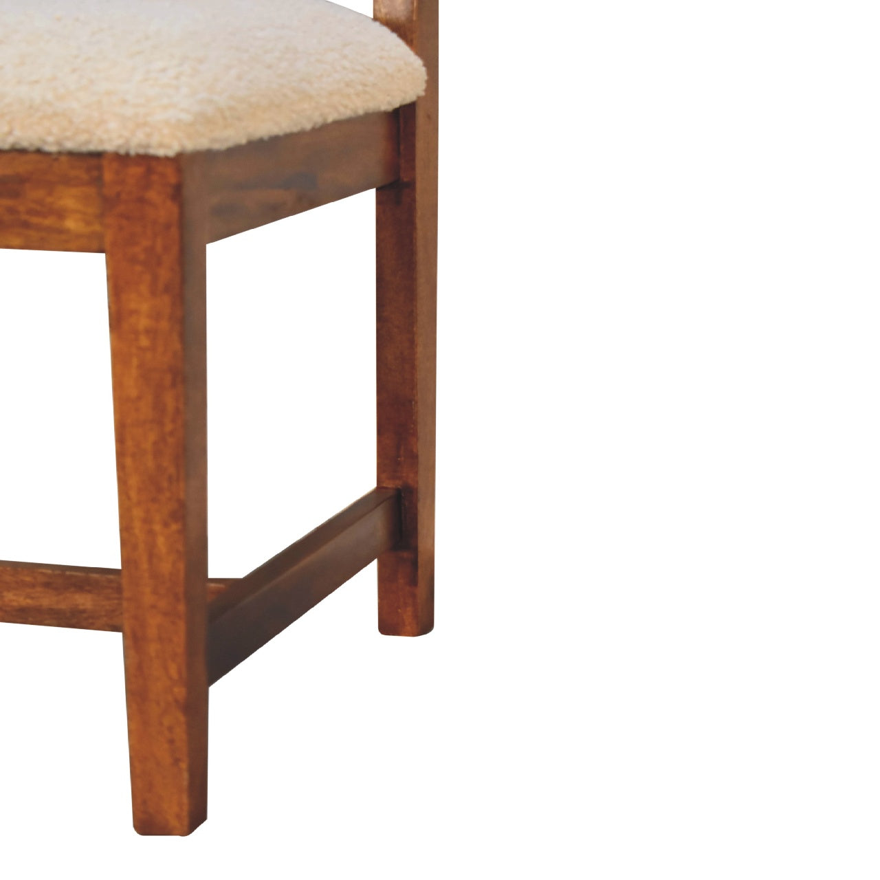 Rattan Boucle Dining Chair