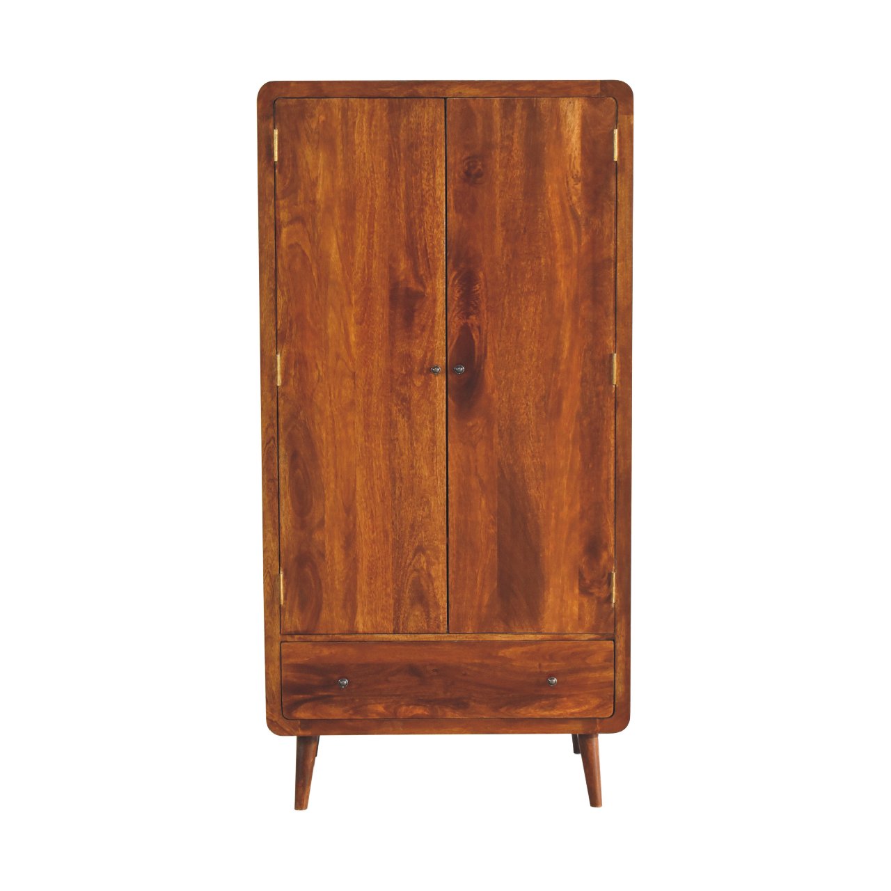 Arto Double Wardrobe, Chestnut Finish