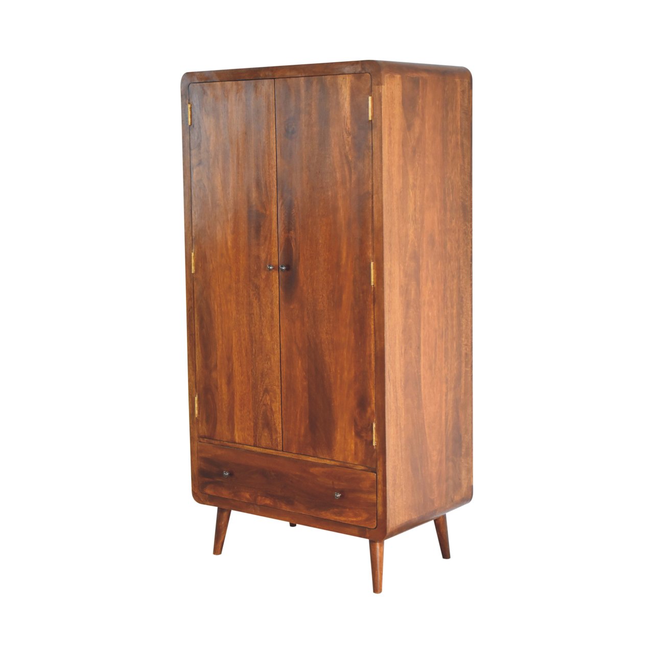 Arto Double Wardrobe, Chestnut Finish